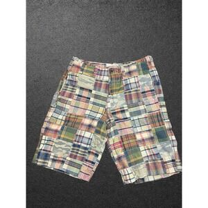 American Eagle Outfitters Mens Patchwork Plaid Camo Shorts